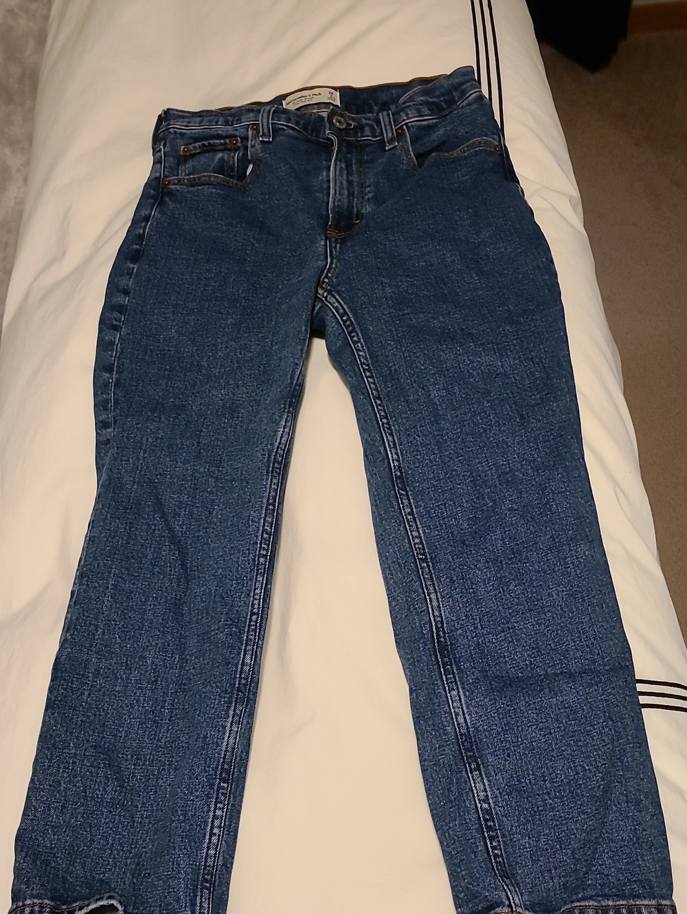 Abercrombie & Fitch Women's Ankle Straight Ultra High Rise Jeans